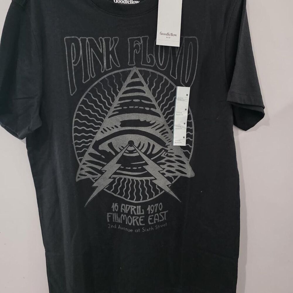 Floyd Men's Black and Grey T-shirt